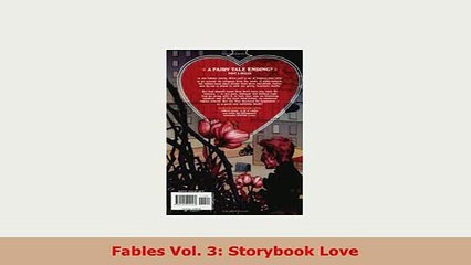PDF  Fables Vol 3 Storybook Love PDF Online