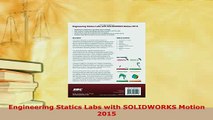 PDF  Engineering Statics Labs with SOLIDWORKS Motion 2015 PDF Full Ebook