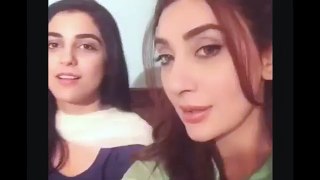 Maya Ali And Ayesha Khan Singing Mann Mayal Song