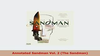 PDF  Annotated Sandman Vol 2 The Sandman Free Books