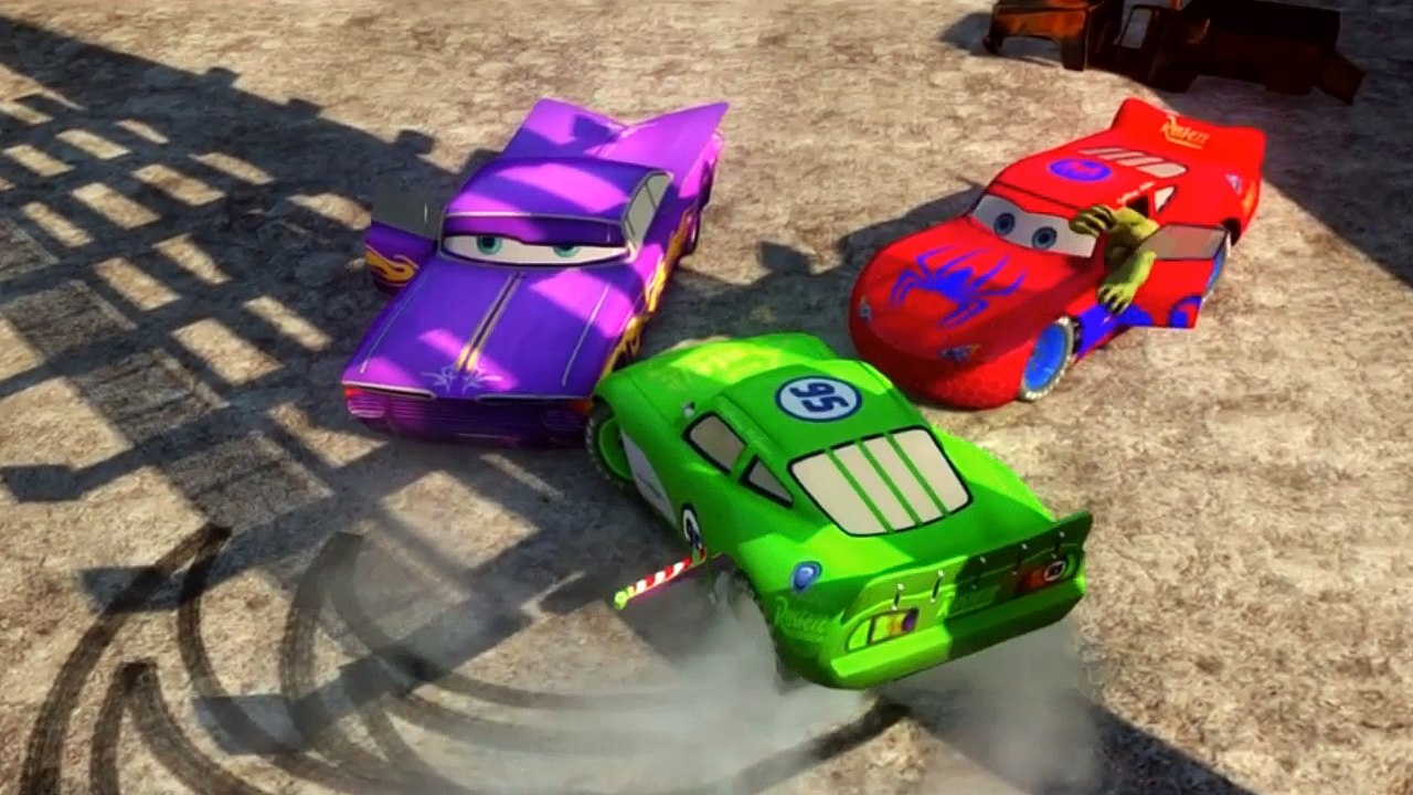 Spiderman vs Hulk Kids Songs ♪ Rock-A-Bye Baby ♪ Ramone Epic McQueen [HD]