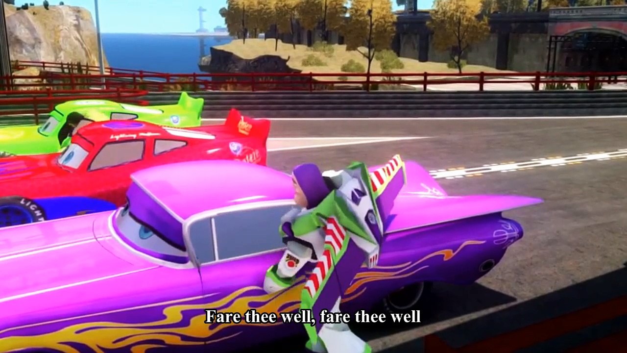 Cars Songs For Kids ♪ Polly Wolly Doodle ♪ Spider-Man Hulk Toy Epic Race Disney