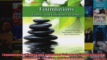 Foundations of Family and Consumer Sciences Careers Serving Individuals Families and