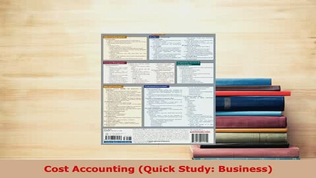 PDF Cost Accounting Quick Study Business Read Online