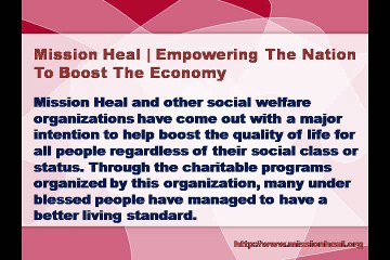 Mission Heal | Empowering The Nation To Boost The Economy