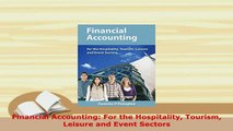 PDF  Financial Accounting For the Hospitality Tourism Leisure and Event Sectors PDF Full Ebook