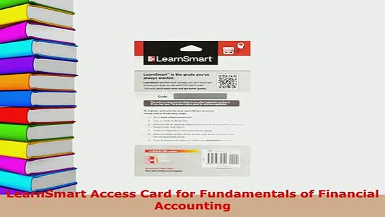 PDF  LearnSmart Access Card for Fundamentals of Financial Accounting Download Online