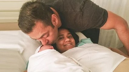Salman Khan KISSING New Born NEPHEW 'AHIL'