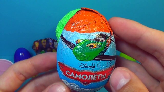 3 ICE CREAM surprise eggs!!! Disney PLANES MARVEL Kinder Surprise The SMURFS FURBY mymilli