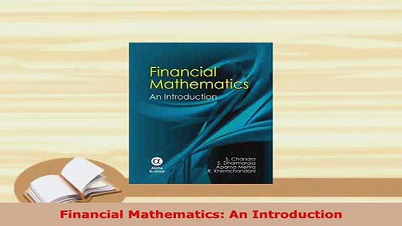 Download  Financial Mathematics An Introduction PDF Full Ebook