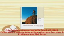 PDF  Intermediate Accounting with Coach CDROM PowerWeb Financial Accounting Alternate PDF Online