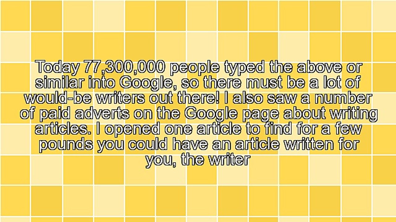 Develop Online Success With Article Writing