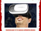 VIIVRIA® Lunettes 3D Virtuelle Réalité  3D VR Box Jeux 3D Google carton  Pour Le Cinéma Privé
