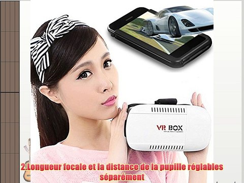 Vktech® Lunettes 3D Virtuelle Réalité CST-08 VR BOX Masque Carton pour iOS Android avec Contrôleur