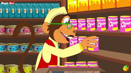 Ek Bandar Ne Kholi Dukan - Hindi Animated/Cartoon Nursery Rhymes For Kids