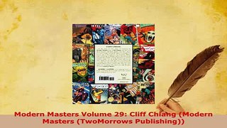 PDF  Modern Masters Volume 29 Cliff Chiang Modern Masters TwoMorrows Publishing PDF Full Ebook