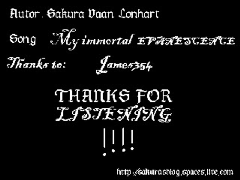 MY IMMORTAL -by me-