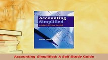 Download  Accounting Simplified A Self Study Guide Download Online