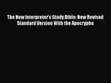 PDF The New Interpreter's Study Bible: New Revised Standard Version With the Apocrypha Free