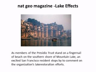 nat geo magazine -Lake Effects