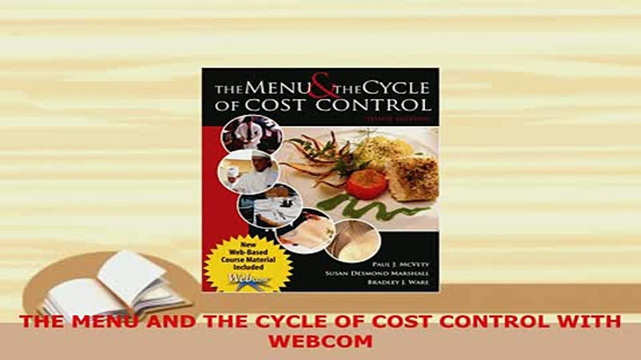 PDF  THE MENU AND THE CYCLE OF COST CONTROL WITH WEBCOM Read Online