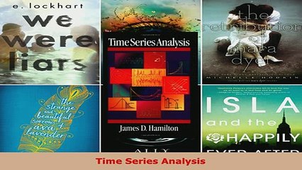 PDF  Time Series Analysis Free Books