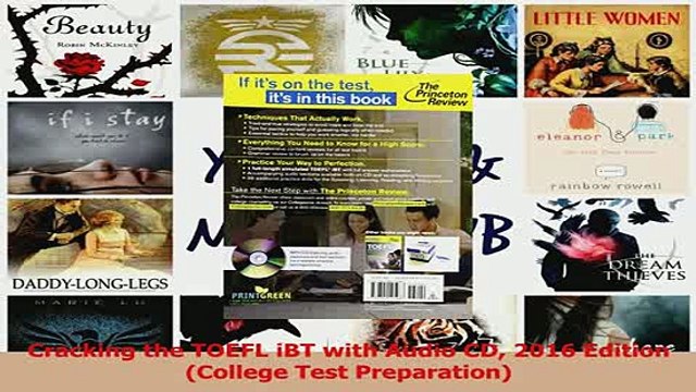 Read Cracking the TOEFL iBT with Audio CD 2016 Edition College Test Preparation Ebook Free