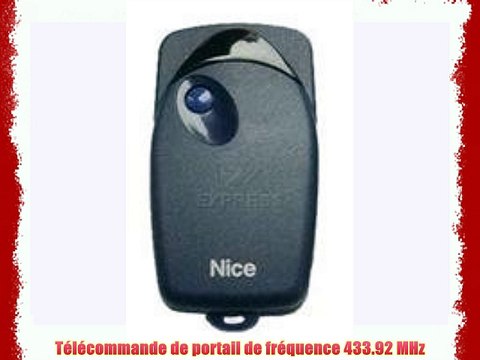 Télécommande NICE FLO1 fréquence 433.920 Mhz