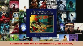 Download  Business and Its Environment 7th Edition Free Books