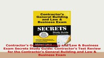 PDF  Contractors General Building and Law  Business Exam Secrets Study Guide Contractors PDF Online