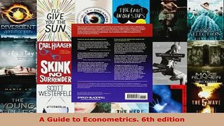PDF  A Guide to Econometrics 6th edition Free Books