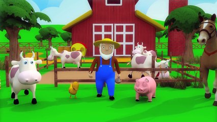 Télécharger la video: Old MacDonald had a Farm | Old MacDonald had a Farm 3D Rhyme | Old MacDonald