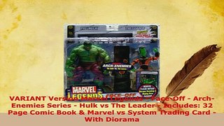 Download  VARIANT Version Marvel Legends  FaceOff  ArchEnemies Series  Hulk vs The Leader  PDF Book Free
