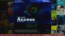 Microsoft Access Version 2002 Inside Out Inside Out Microsoft