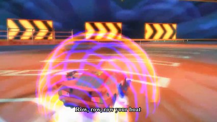 Spiderman vs Hulk Kids Songs ♪ Row row row your boat ♪ Race Track Cars Gameplay Compilation