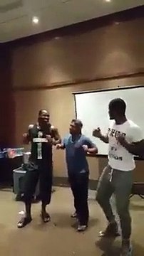 Chris Gayle, Afghan player Mohammad Shahzad and Darren Sammy