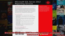 Microsoft SQL Server 2012 Reporting Services Developer Reference
