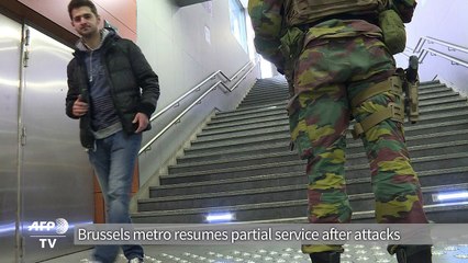 Brussels metro resumes partial service after attacks