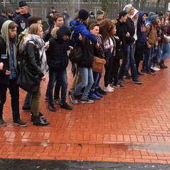 Manifestation devant le lycée Faidherbe à Lille