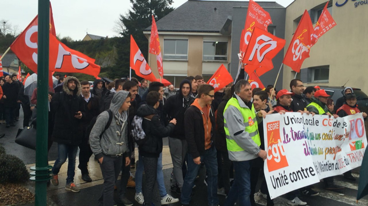 Manifestation contre la loi Travail à Segré