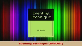 Download  Eventing Technique IMPORT Read Full Ebook