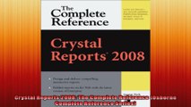 Crystal Reports 2008 The Complete Reference Osborne Complete Reference Series