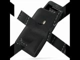 PDair Leather Case for Garmin-Asus nüvifone M10 - Vertical Pouch Type Belt clip inluded (Black)