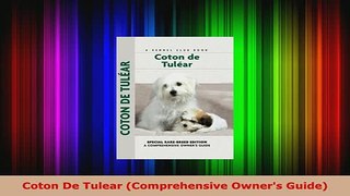 Download  Coton De Tulear Comprehensive Owners Guide Download Online