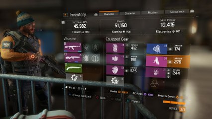 The Division - Damascus (High End) Pistol Crafted Information, Statistics & Gameplay Demonstration