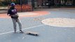 Kid Fails Dunk Off of a Skateboard (MUST WATCH)