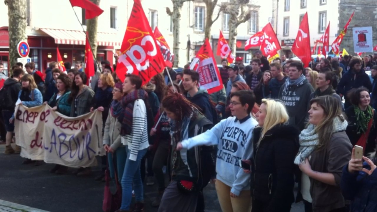 Loi travail : 300 manifestants à Carhaix