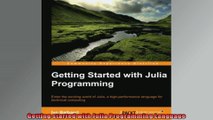 Getting started with Julia Programming Language