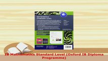 PDF  IB Mathematics Standard Level Oxford IB Diploma Programme PDF Full Ebook