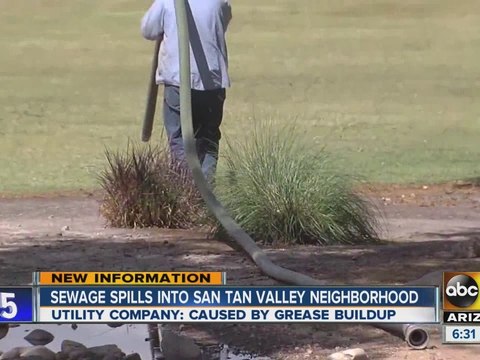 Sewage spills into San Tan Valley neighborhood